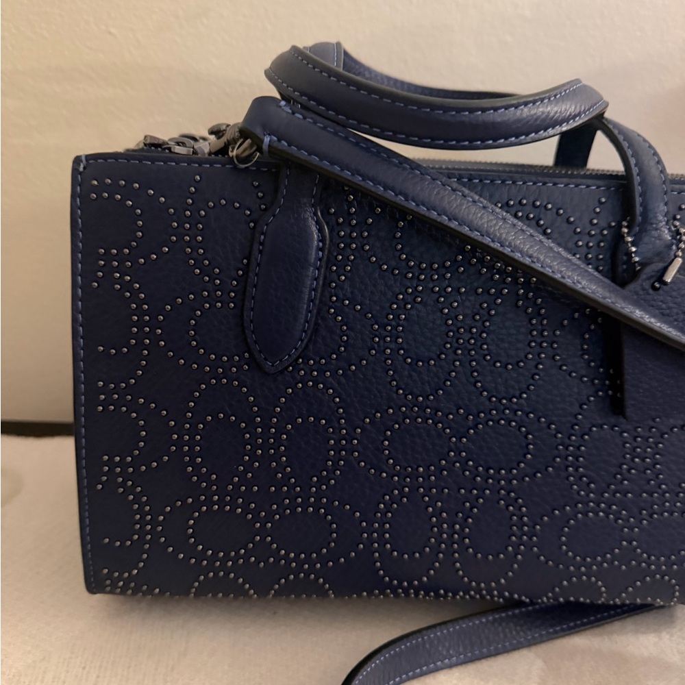 NWOT COACH leather bag COACH signature rivet Nina small tote bag shoulder bag - Picture 10 of 15